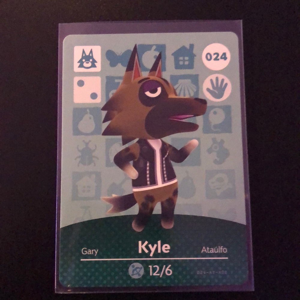 Kyle amiibo card